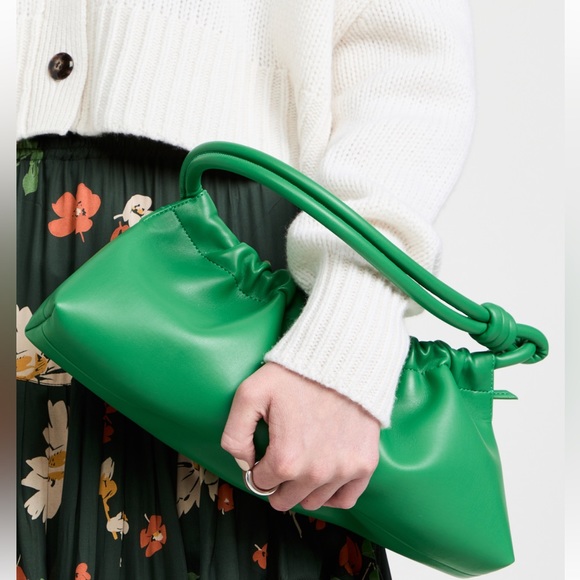 Nanushka Handbags - Nanushka Green Valeria shoulder bag